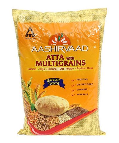 Aashirvaad Whole Wheat Multigrain Atta - 20LB