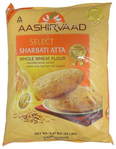 Aashirvaad Select Atta Sharbati - 20lb