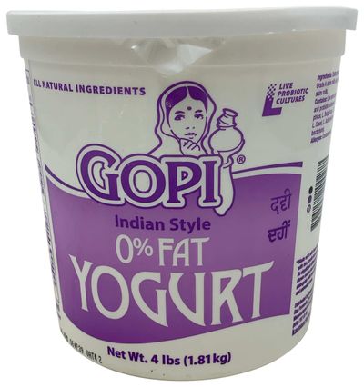 Gopi Non Fat Yogurt - 4LB